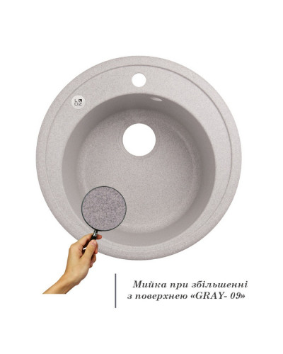Кухонная мойка Lidz D510/200 GRA-09 (LIDZGRA09D510200)