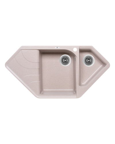 Кухонная мойка с дополнительной чашей Lidz 1000x500/225 COL-06 (LIDZCOL061000500225)