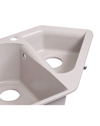 Кухонная мойка с дополнительной чашей Lidz 1000x500/225 COL-06 (LIDZCOL061000500225)