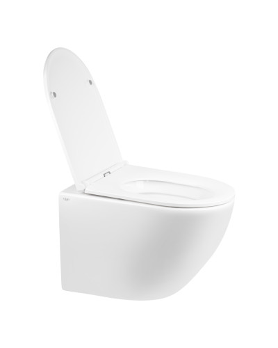 Унитаз подвесной Qtap Robin безободковый с сиденьем Soft-close QT1333046ENRW