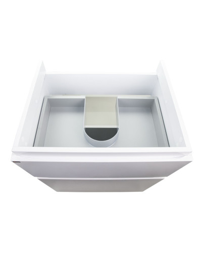 Комплект Qtap Albatross 605х825х460 White тумба напольная + раковина врезная QT0171TN600D3060CW