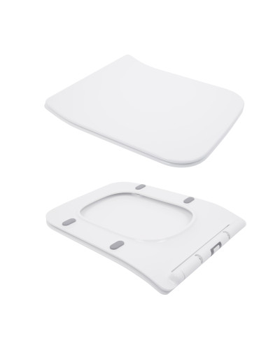 Унитаз-компакт Qtap Crow безободковый с сиденьем Soft-close QT05222170W
