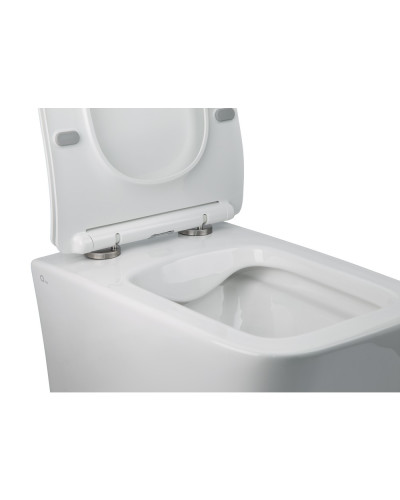 Унитаз подвесной Qtap Crow безободковый с сиденьем Soft-close QT05335170W