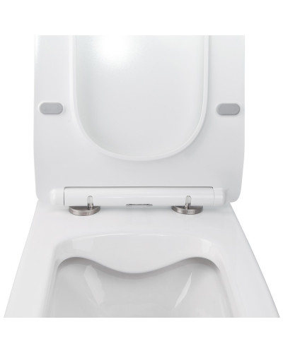 Унитаз подвесной Qtap Crow безободковый с сиденьем Soft-close QT05335170W