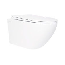 Унитаз подвесной Qtap Jay безободковый с сиденьем Soft-close QT07335176W