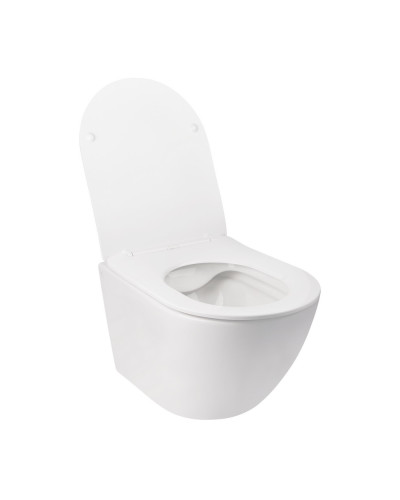 Унитаз подвесной Qtap Jay безободковый с сиденьем Soft-close QT07335176W
