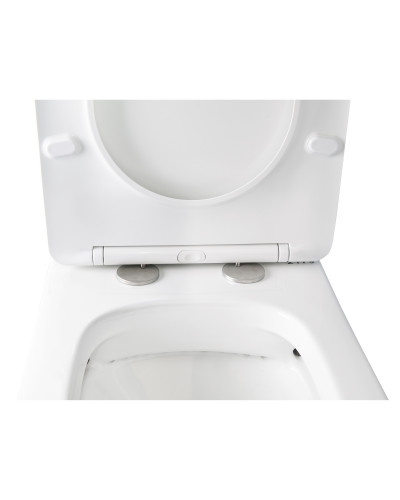 Унитаз-компакт Qtap Stork/Swan безободковый с сиденьем Soft-close QT15222179W