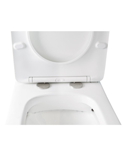 Унитаз-компакт Qtap Stork/Swan безободковый с сиденьем Soft-close QT15222179W