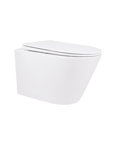 Унитаз подвесной Qtap Swan безободковый с сиденьем Soft-close QT16335178W