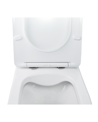 Унитаз подвесной Qtap Swan безободковый с сиденьем Soft-close QT16335178W