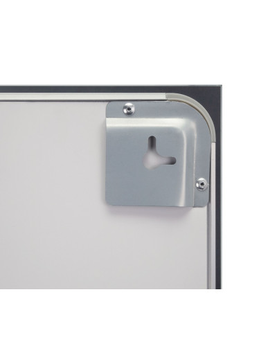 Зеркало Qtap Mideya (DC-F614) 1000х800 с LED-подсветкой Touch, с антизапотеванием, с часами, диммером, рег. яркости QT2078F614W