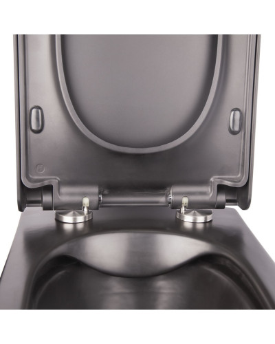 Унитаз подвесной Qtap Tern безободковый с сиденьем Soft-close QT1733052ERMB