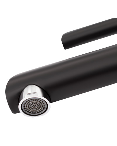 Смеситель для раковины Qtap Grand QTGRABCR001F Chrome/Black