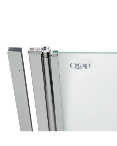 Штора на ванну Qtap Standard CRM407513APL стекло Pear 6 мм, 75х130 см, левая