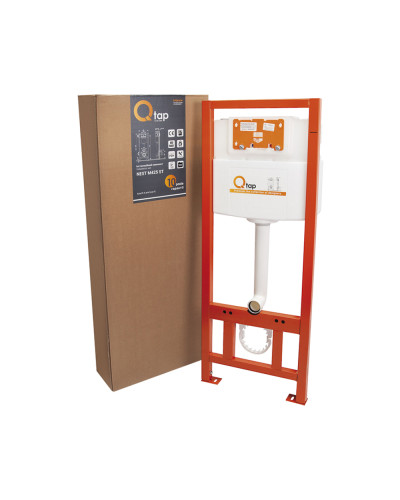 Набор инсталляция 4 в 1 Qtap Nest ST с линейной панелью смыва QT0133M425V1105GW