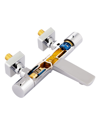 Смеситель для ванны Qtap Votice термостатический QVTC30T105GC Chrome