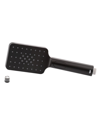 Лейка для ручного душа Qtap Rucni 120х80 мм прямоугольная QTRUCA121N3KBB Black Matt