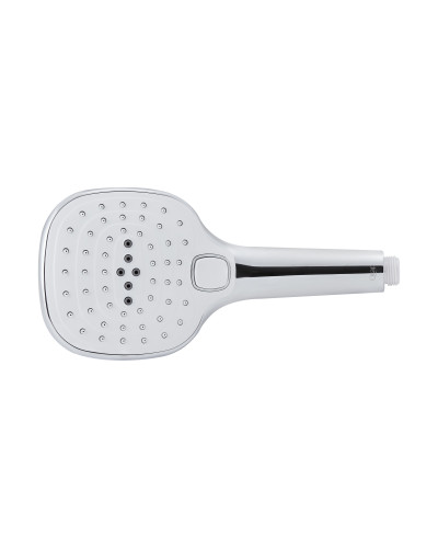 Лейка для ручного душа Qtap Rucni 120х120 мм прямоугольная QTHLA120N3KCW Chrome/White