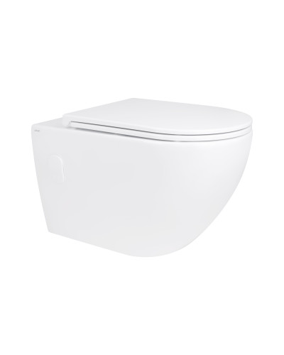 Унитаз подвесной Qtap Robin безободковый с сиденьем Soft-close QT13332141ERW