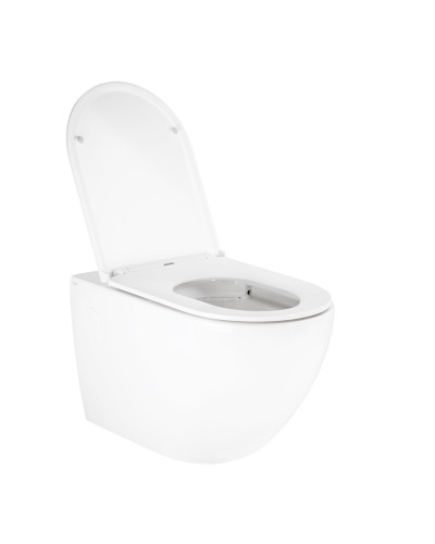 Унитаз подвесной Qtap Robin безободковый с сиденьем Soft-close QT13332141ERW