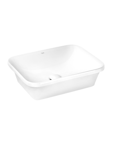 Раковина Qtap Scorpio 500х380х145 White с донным клапаном QT1411K490W