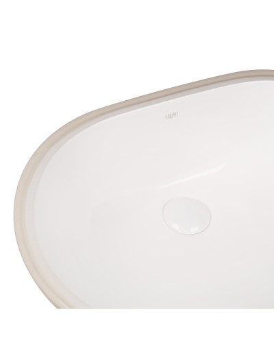 Раковина Qtap Stork 560x395x195 White с донным клапаном QT15116030W