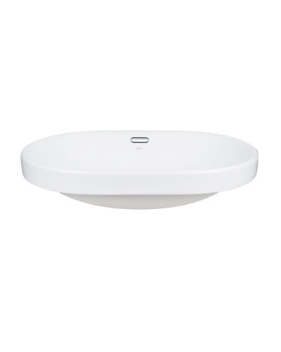 Раковина Qtap Leo 590x400x170 White с донным клапаном QT11114028W