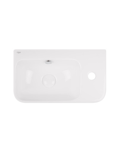 Раковина Qtap Tern 450х260х155 White с донным клапаном QT17115117RW