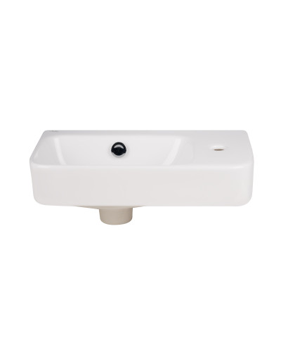 Раковина Qtap Tern 450х260х155 White с донным клапаном QT17115117RW