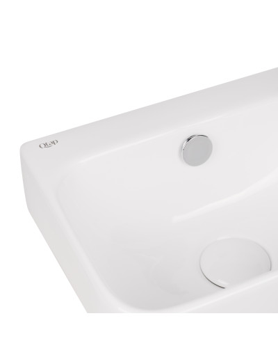 Раковина Qtap Tern 450х260х155 White с донным клапаном QT17115117RW