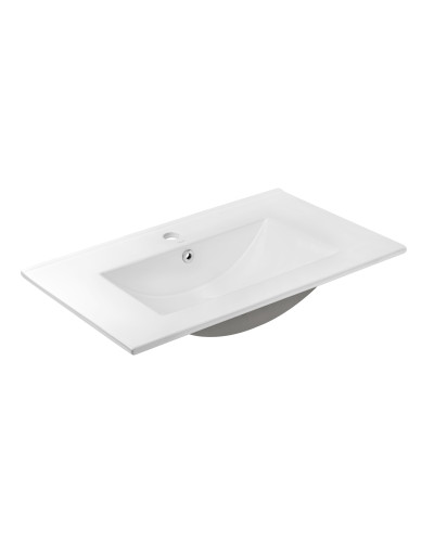 Комплект Qtap Albatross 810х825х460 White тумба напольная +  раковина врезная  QT0171TN800D3080CW