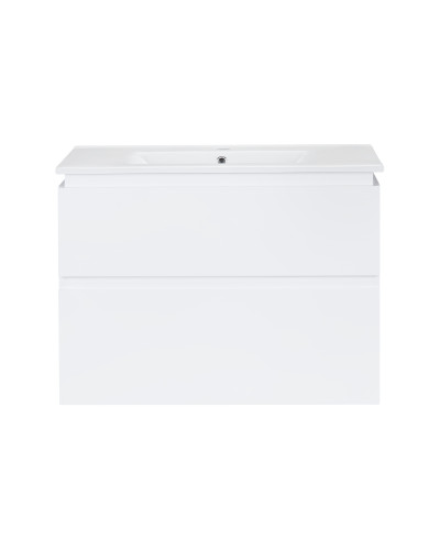 Комплект Qtap Albatross 810х725х460 White тумба подвесная + раковина врезная QT0172TP800D3080CW