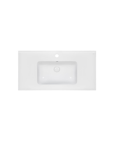 Раковина Qtap Albatross E49 1000х490х200 White с донным клапаном QT01119100E49W
