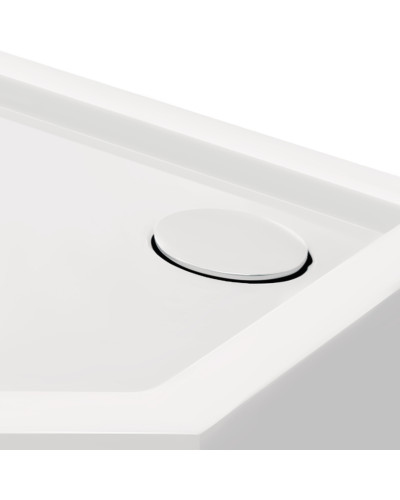 Душевой поддон Qtap Diamond 301112 100x100x12 см + сифон