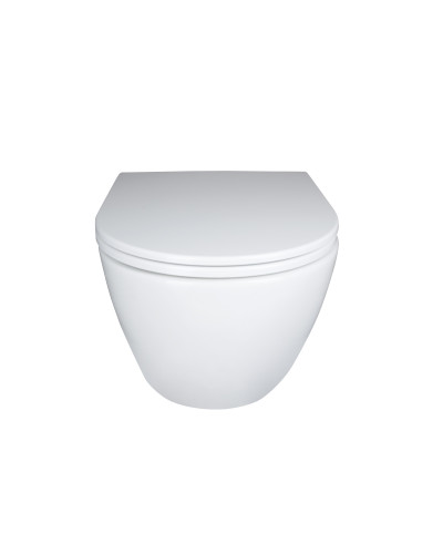 Унитаз подвесной Qtap Robin New безободковый с сиденьем Soft-close QT1333046EUQW