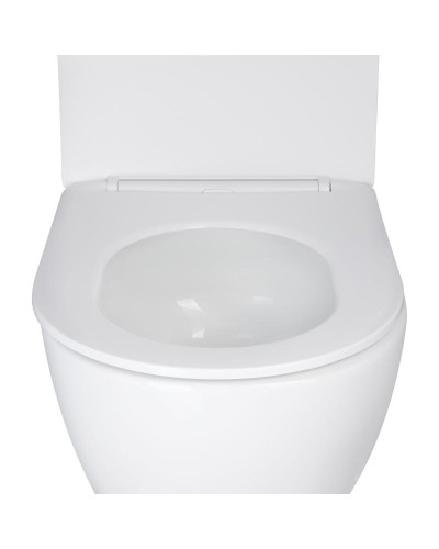 Унитаз подвесной Qtap Robin New безободковый с сиденьем Soft-close QT1333046EUQW