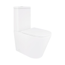 Унитаз-компакт Qtap Scorpio безободковый Ultra Quiet с сиденьем Soft-close QT14222125AUQW