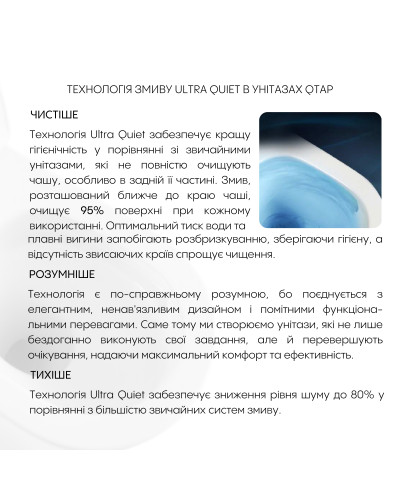 Унитаз подвесной Qtap Scorpio безободковый Ultra Quiet с сиденьем Soft-close QT14332380AW
