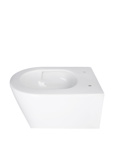 Унитаз подвесной Qtap Swan безободковый Ultra Quiet с сиденьем Soft-close QT16335179W