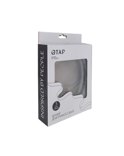 Шланг для ручного душа Qtap Hadice 1600 мм QTHADPVC160G Graphite