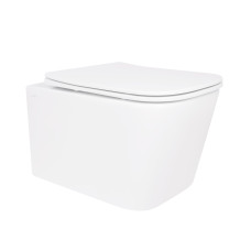 Унитаз подвесной Qtap Crow безободковый с сиденьем Soft-close QT05335171W