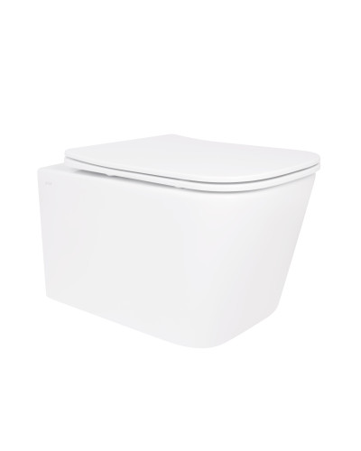 Унитаз подвесной Qtap Crow безободковый с сиденьем Soft-close QT05335171W
