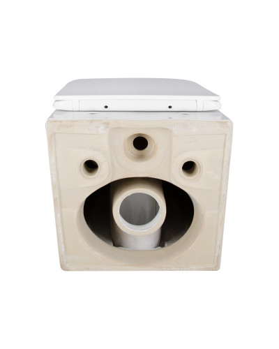 Унитаз подвесной Qtap Crow безободковый с сиденьем Soft-close QT05335171W
