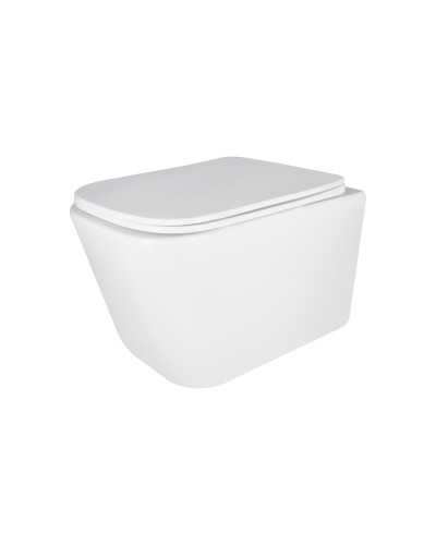 Унитаз подвесной Qtap Crow безободковый с сиденьем Soft-close QT05335171W