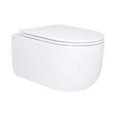 Унитаз подвесной Qtap Taurus безободковый с сиденьем Soft-close QT2433084EUQW