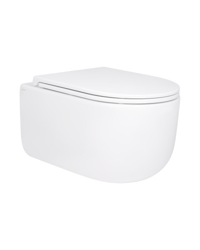 Унитаз подвесной Qtap Taurus безободковый с сиденьем Soft-close QT2433084EUQW