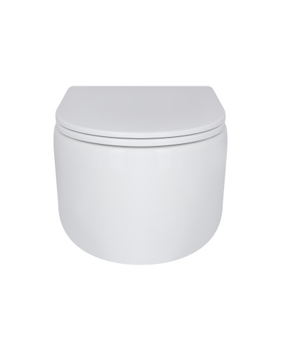 Унитаз подвесной Qtap Taurus безободковый с сиденьем Soft-close QT2433084EUQW