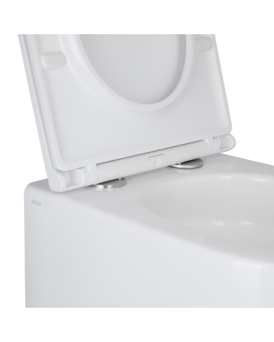 Унитаз подвесной Qtap Taurus безободковый с сиденьем Soft-close QT2433084EUQW