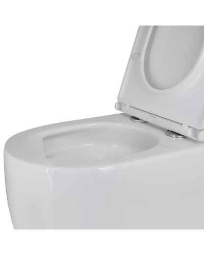 Унитаз подвесной Qtap Taurus безободковый с сиденьем Soft-close QT2433084EUQW
