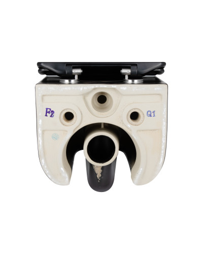 Унитаз подвесной Qtap Taurus безободковый с сиденьем Soft-close QT2433084EUQMB